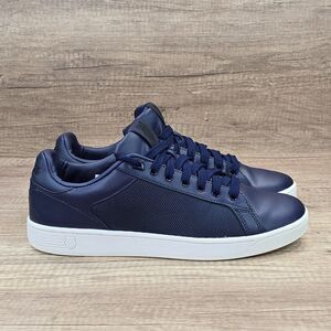 K Swiss Clean Court Low Mens Size 9.5M Navy Blue Sneakers (05353-445)